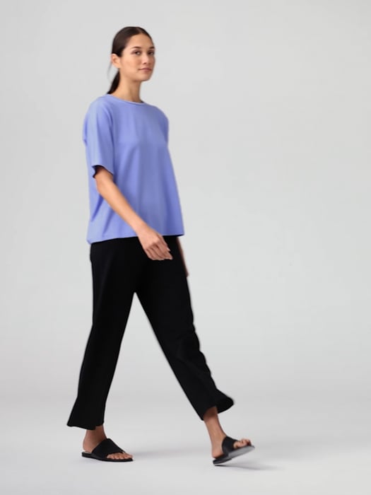 Stretch Jersey Knit Crew Neck Tee | EILEEN FISHER Stretch Jersey Knit Crew Neck Tee | EILEEN FISHER