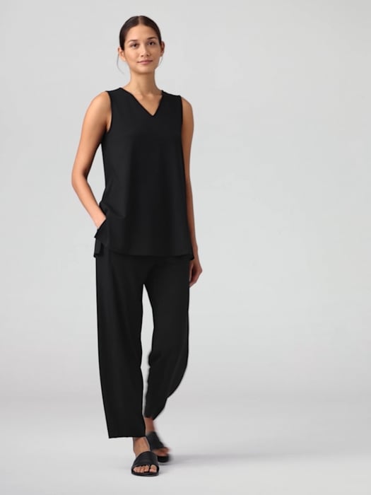 Stretch Jersey Knit Lantern Pant | EILEEN FISHER