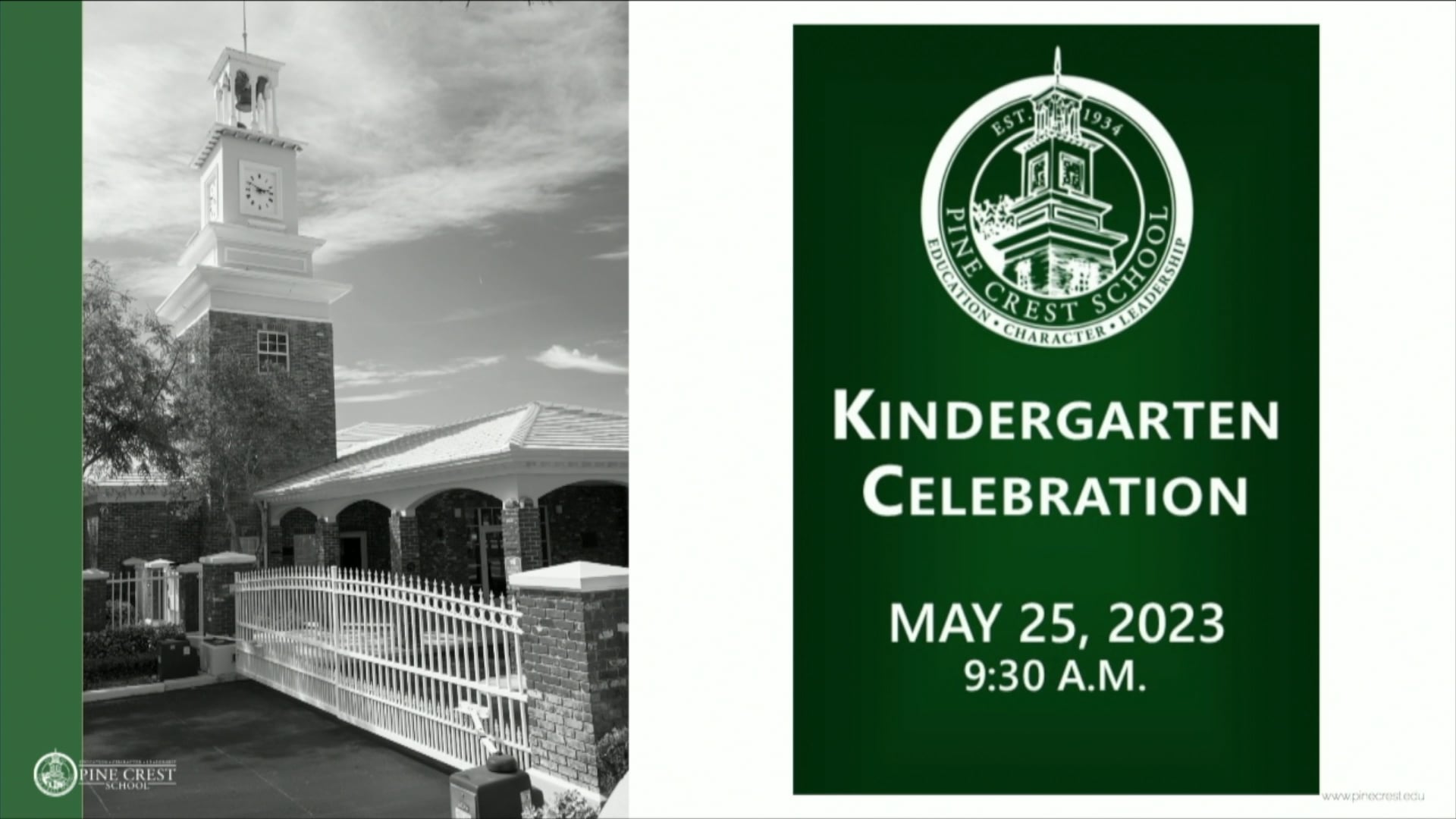 Pine Crest Boca Raton Kindergarten Celebration 5/25/23 on Vimeo