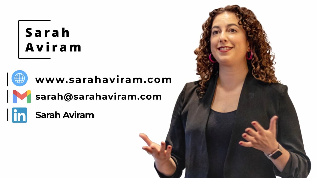 Sarah Aviram - Speaker Reel