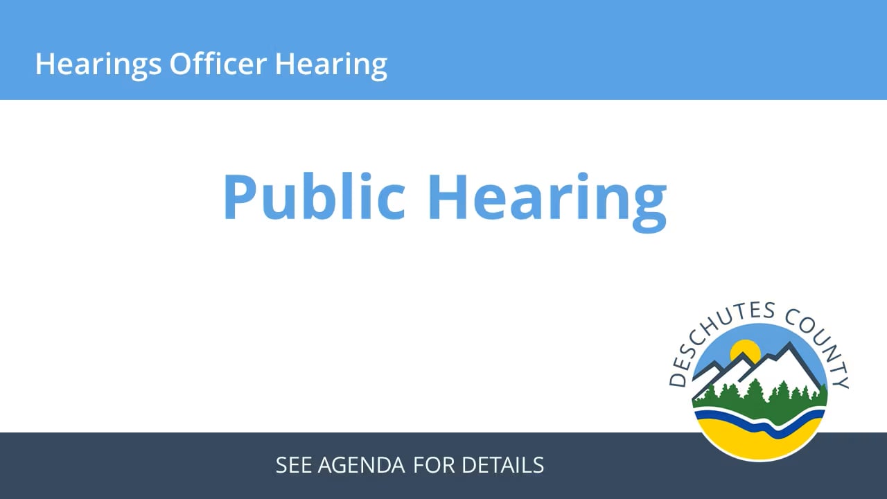 05/30/2023 - Hearings Officer Hearing - Land Use: File Nos. 247-23 ...