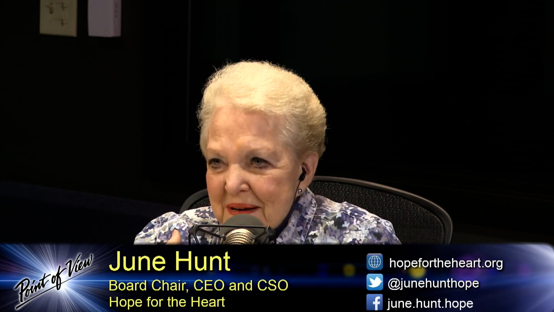 Point of View Livecast - Tuesday, May 30, 2023 - June Hunt on Vimeo
