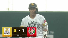 【ファーム】早くも猛打賞!! 実戦復帰のホークス・野村勇 三塁線を破るタイムリー2ベース!!  2023年5月31日 福岡ソフトバンクホークス 対 広島東洋カープ