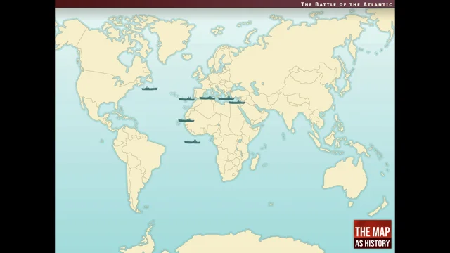 battle of the atlantic ww2 map