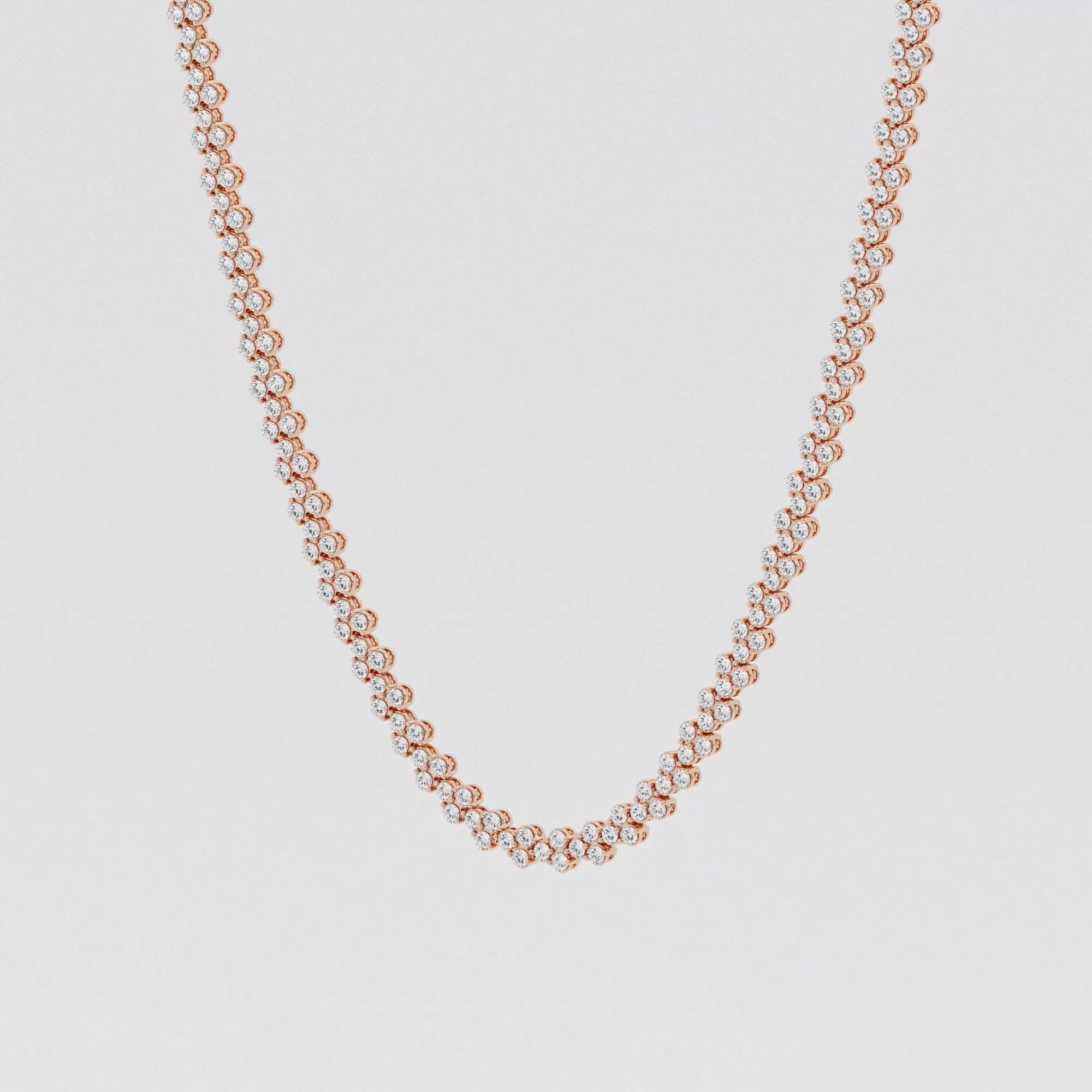 Rose gold sale fashion necklace