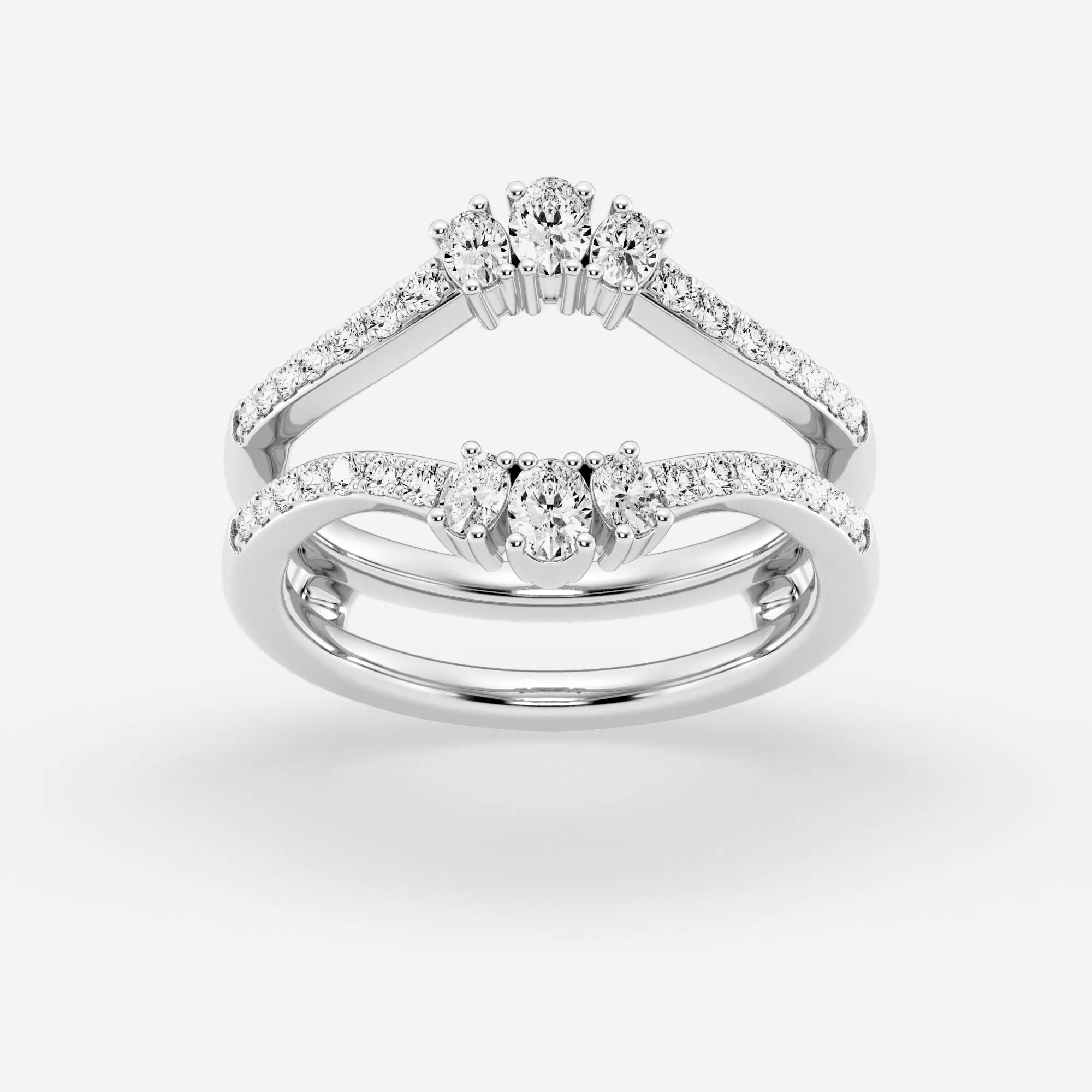 Diamond 1/2ctw. Ring Insert & Enhancer in 14k White Gold