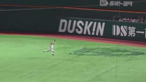 【9回表】俊足活かす好プレー!! ホークス・佐藤直樹 センターの打球をランニングキャッチ!!  2023年5月31日 福岡ソフトバンクホークス 対 中日ドラゴンズ