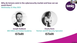 Wednesday 31 May - Why do lemons exist in the cybersecurity market and how can we avoid them?