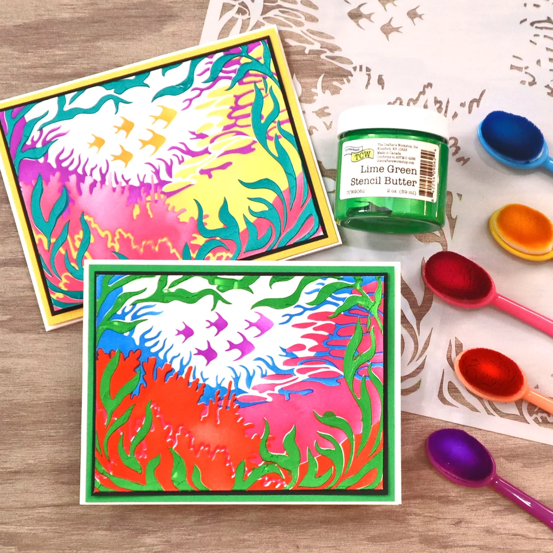 The Crafter's Workshop - Stencil Butter - Lime Green