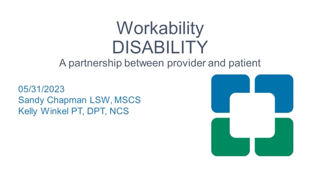 Multiple Sclerosis and Workability