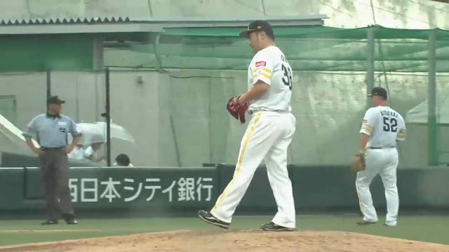 【ファーム(ノーゲーム)】インハイにズバッと決まる!! ホークス・森唯斗が空振り三振を奪う!!  2023年6月1日 福岡ソフトバンクホークス 対 広島東洋カープ