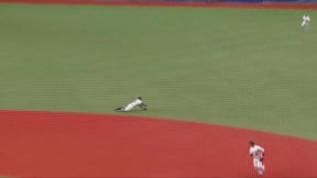 【4回表】チームを救う守備!! バファローズ・宜保翔 ダイビングキャッチで失点を防ぐ!!  2023年6月1日 オリックス・バファローズ 対 広島東洋カープ