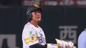 【7回裏】1点差に迫る一打!! ホークス・柳田悠岐 右中間へのタイムリー2ベースヒット!!  2023年6月1日 福岡ソフトバンクホークス 対 中日ドラゴンズ