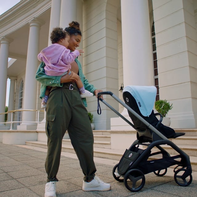 Bugaboo Butterfly seat stroller Midnight black sun canopy, midnight black  fabrics, black chassis