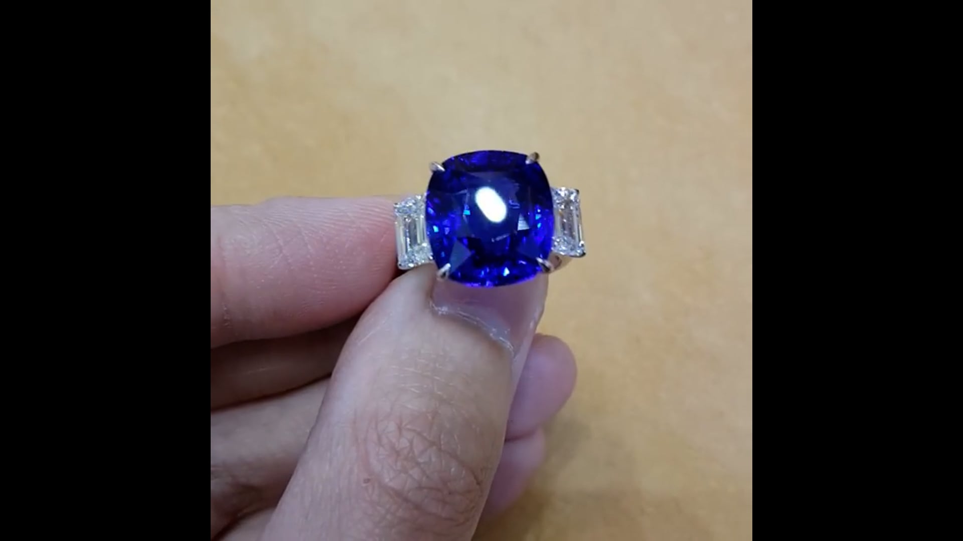 Pietra Preziosa Certificata Di Zaffiro Blu Del Kashmir - Foto 8