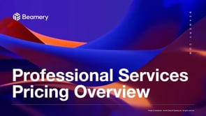 Professional Services Pricing Overview