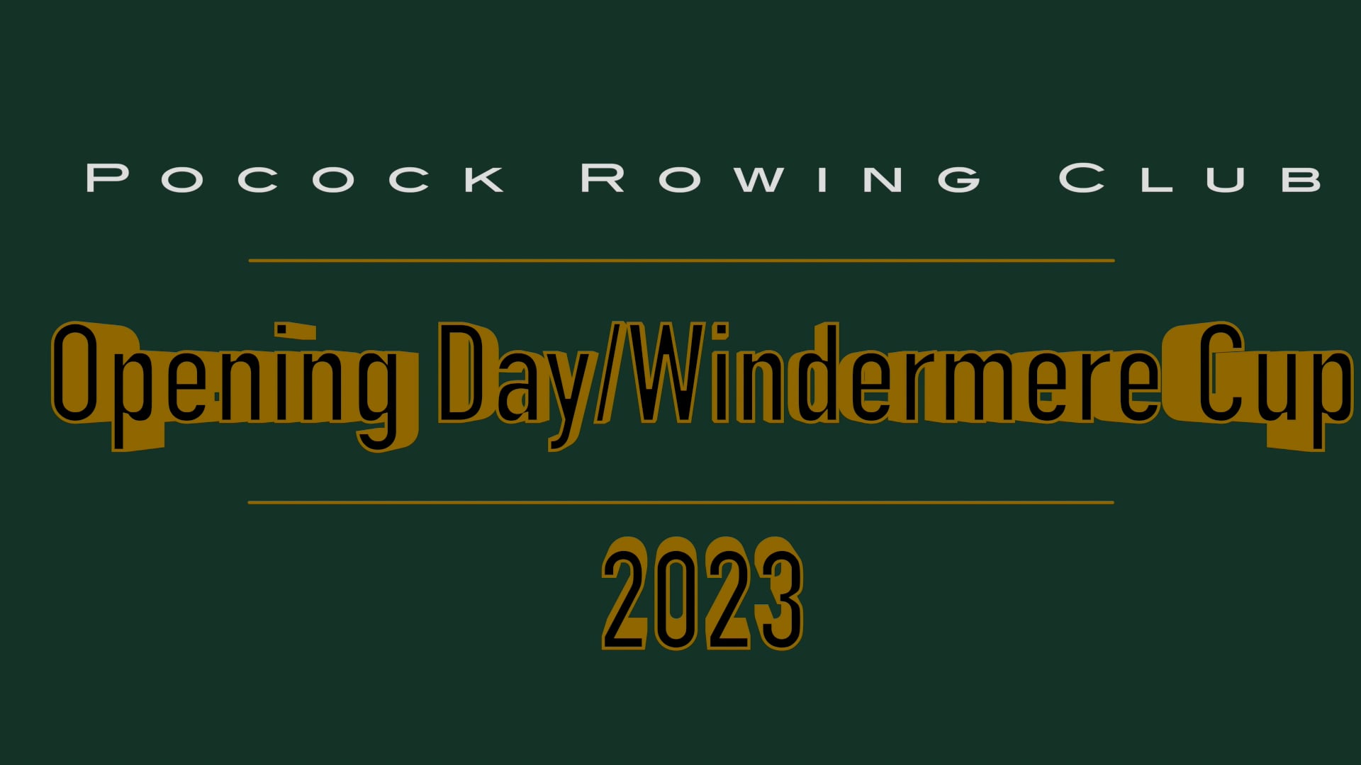 Ancient Mariners along with Pocock Rowing Club compete at Opening Day/Windermere Cup 2023