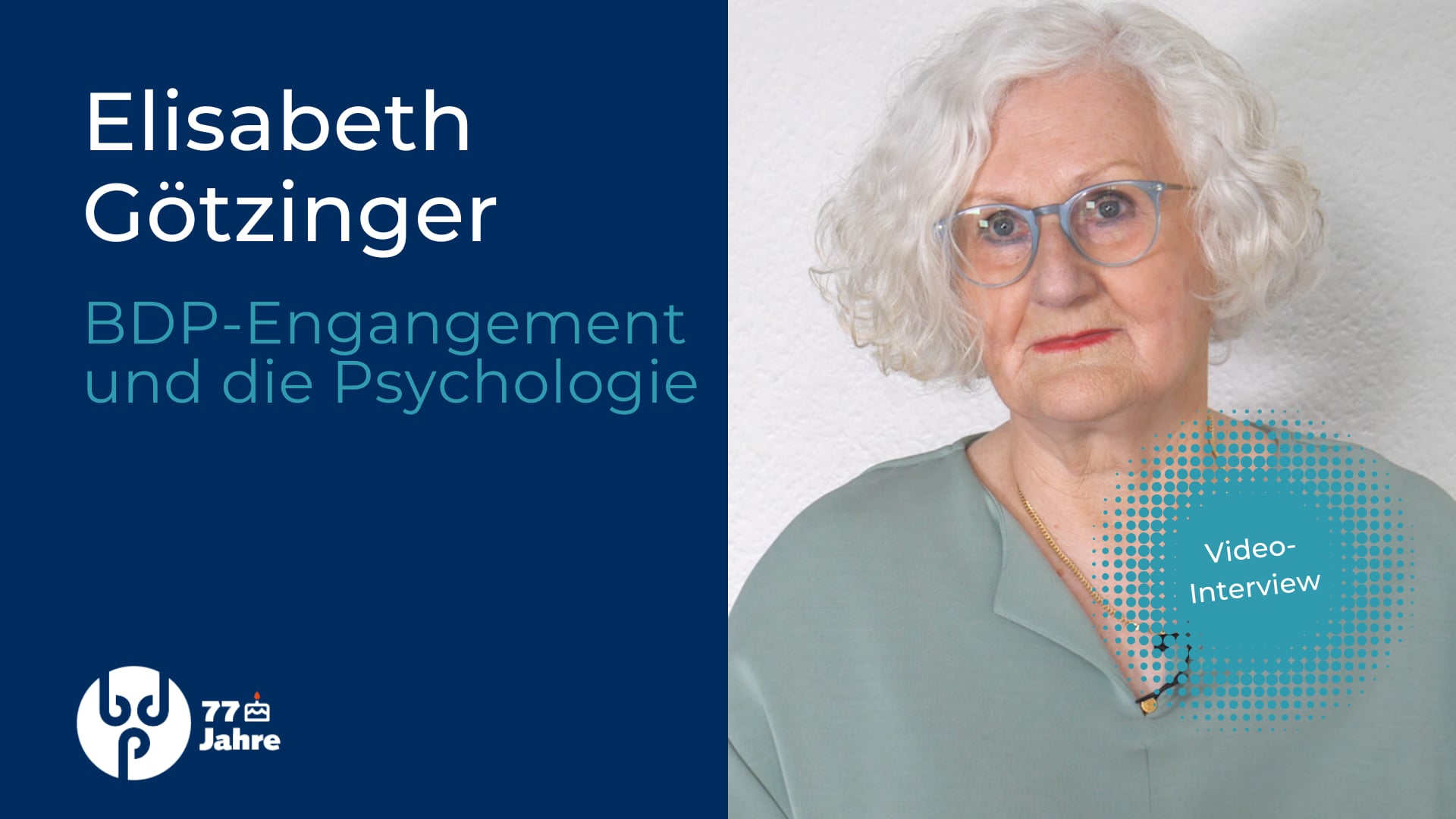 Elisabeth Götzinger erklärt, wie sie zur Psychologie gekommen ist on Vimeo