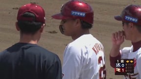 【ファーム】先頭打者から3連打!! イーグルス・黒川史陽 ライトへの先制タイムリーヒット!!  2023年6月3日 東北楽天ゴールデンイーグルス 対 東京ヤクルトスワローズ