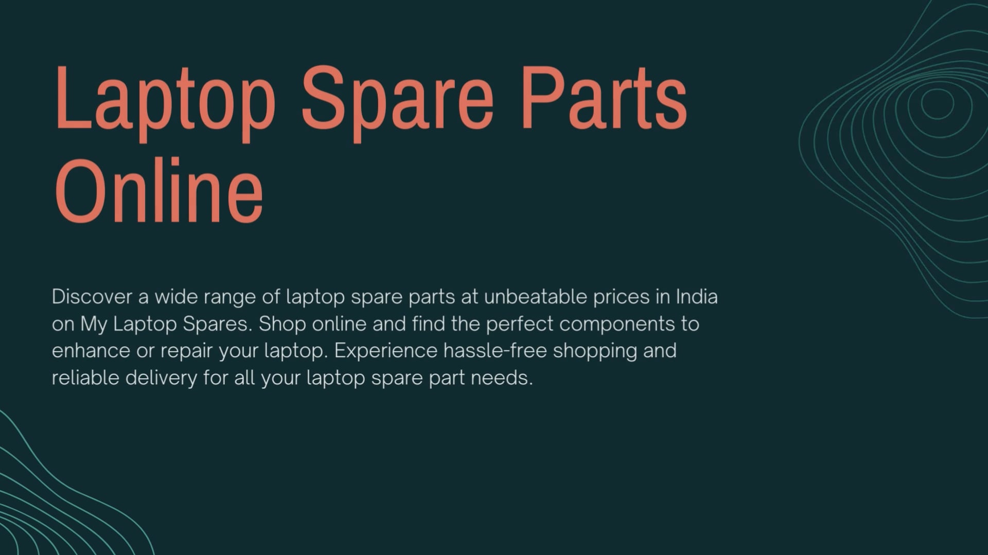 Laptop Spare Parts Online on Vimeo