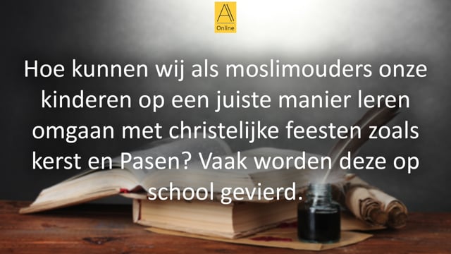 Moslimkinderen en christelijke feesten