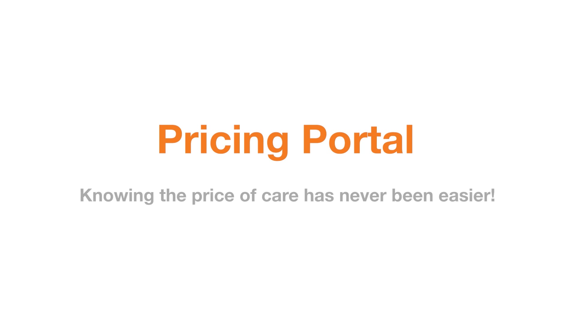 Pricing Portal