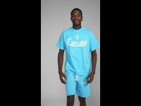 Carnales Printed Logo T-Shirt Blue
