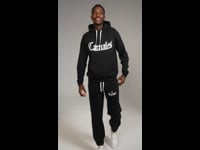 Carnales Embroidered & Printed Logo Hoodie Black