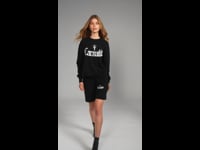 Carnalita Embroidered Logo Sweatshirt Black