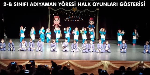 GEBZE KROMAN ÇELİK İLKOKULU 2-B SINIFI ADIYAMAN YÖRESİ HALK OYUNU GÖSTERİSİ