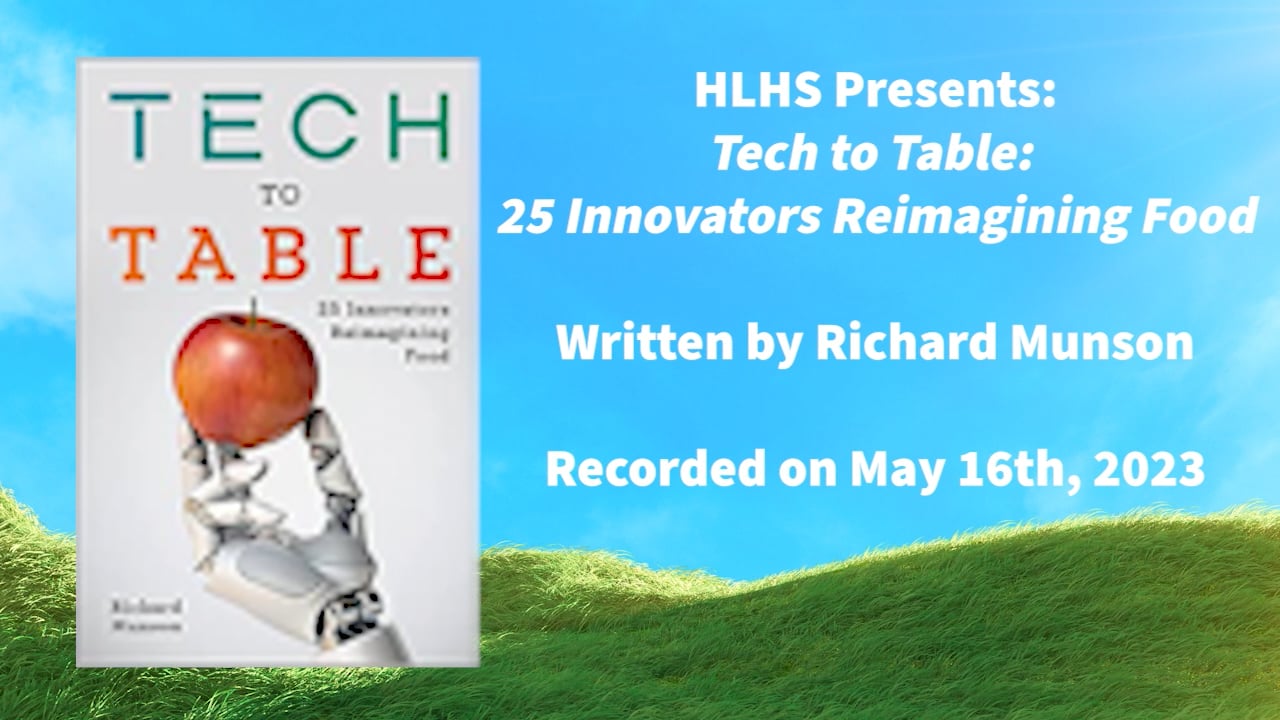 Hudson Library Historical Society: Tech to Table