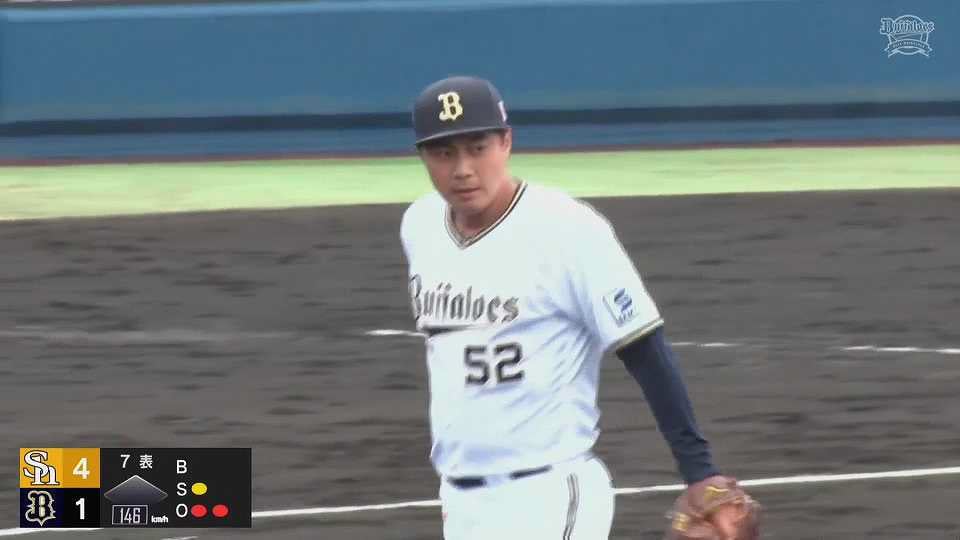 【ファーム】今季初登板!! バファローズ・横山楓 1イニング1失点でマウンドを降りる!!  2023年6月6日 オリックス・バファローズ 対 福岡ソフトバンクホークス