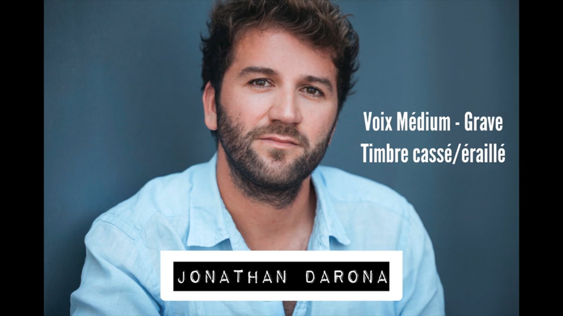 Vidéo Extraits Doublage Jonathan Darona