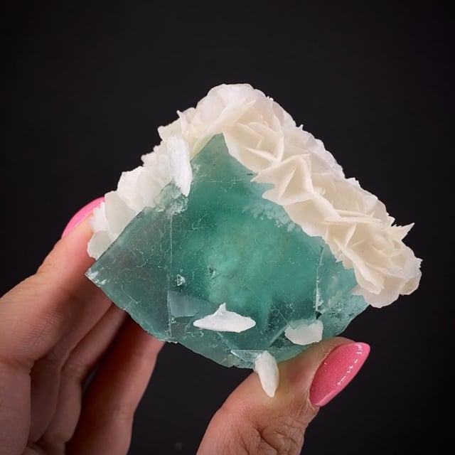 Fluorite with Calcite