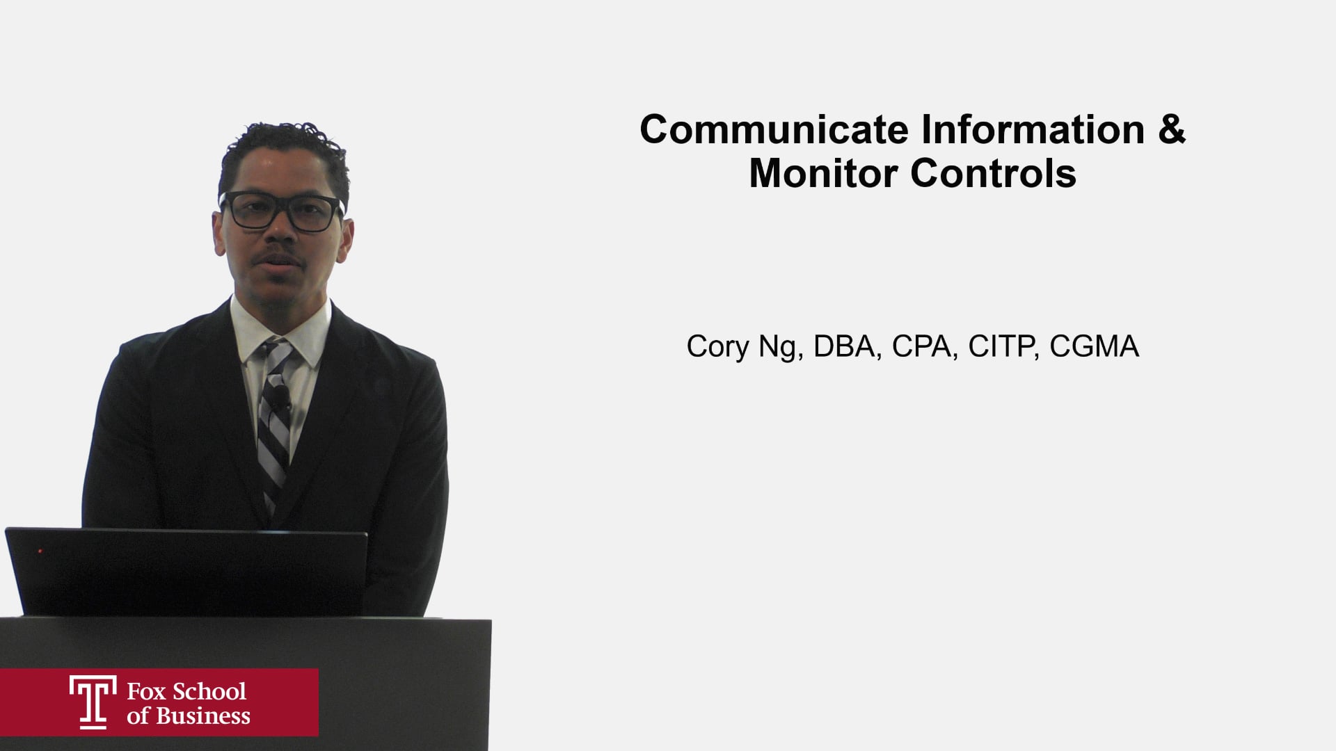 Communicate Info and Monitor Control Processes