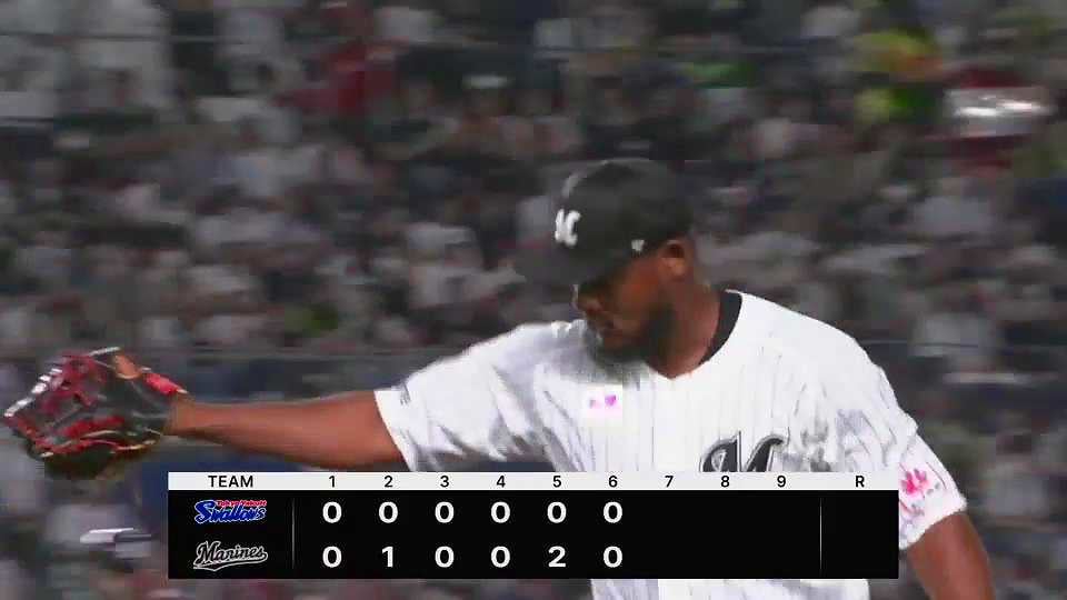 【7回表】付け入る隙を与えない!! マリーンズ・メルセデス 7回100球無失点の快投!!  2023年6月7日 千葉ロッテマリーンズ 対 東京ヤクルトスワローズ