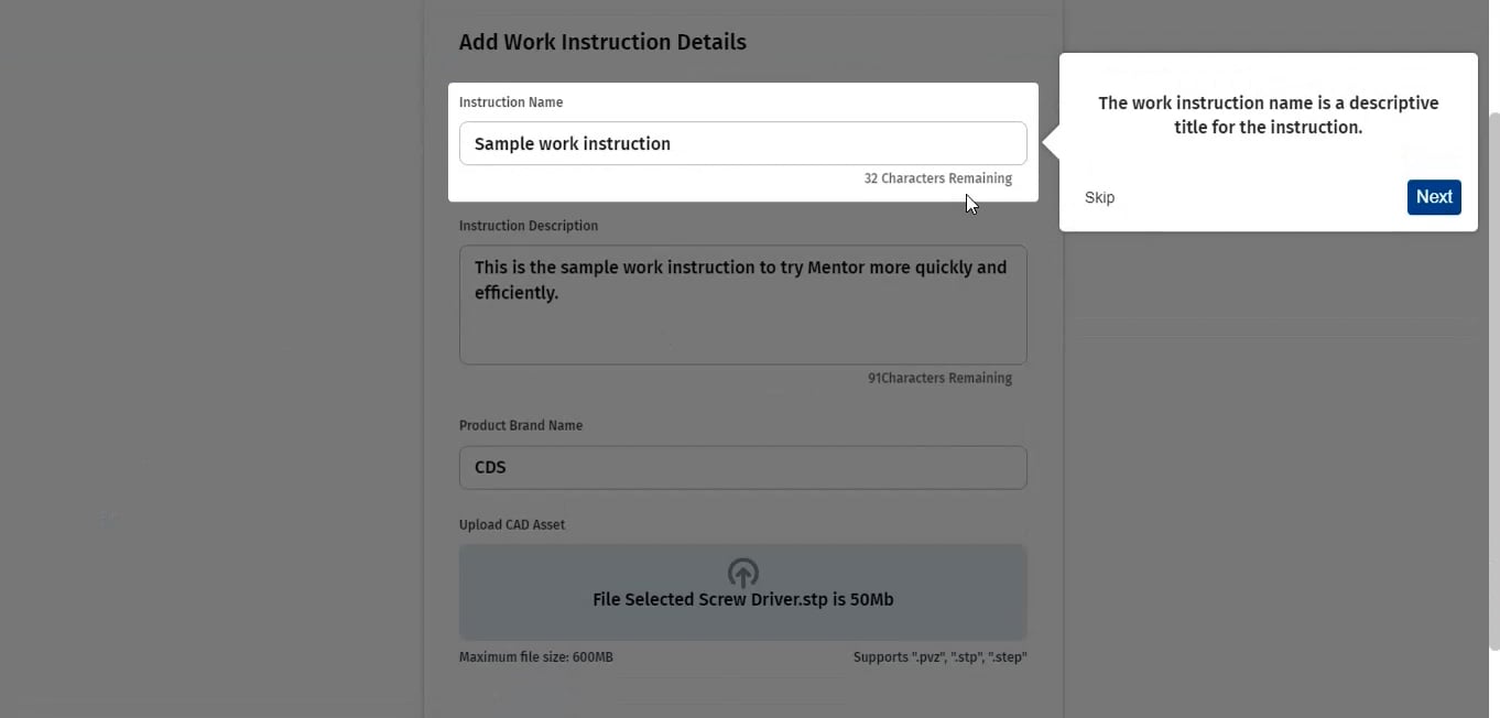 Walkthrough demo in-app on Vimeo