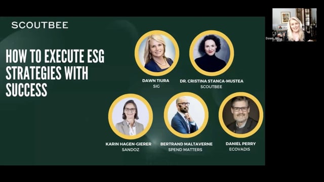 How to Execute ESG Strategies with Success, presented by Scoutbee | 6.1.2023