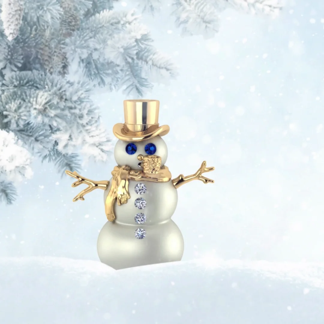 Snowman Necklace - Jewelry Designs