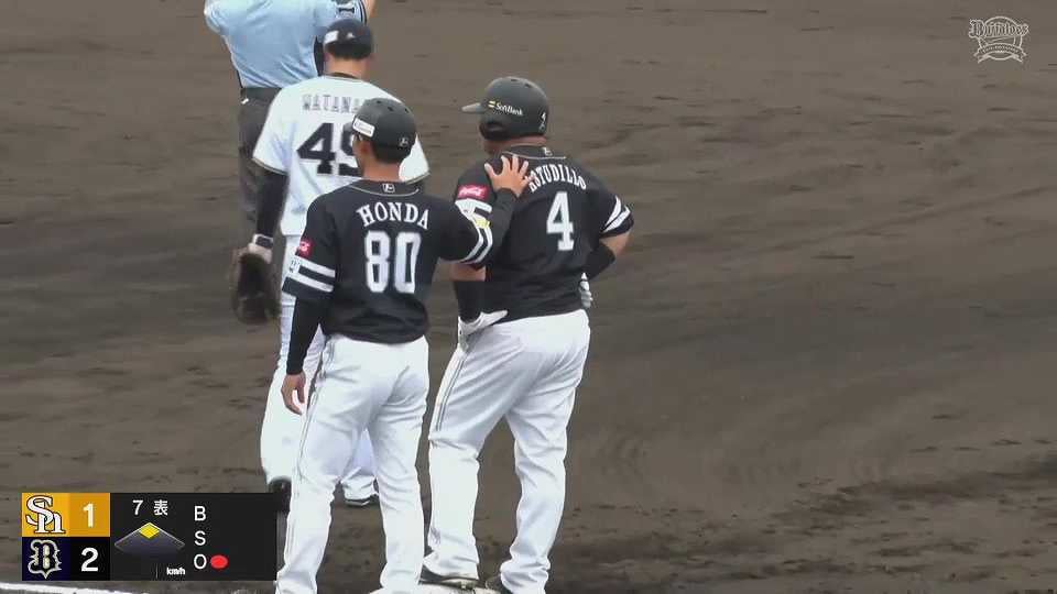 【ファーム】思いっきり引っ張った!! ホークス・アストゥディーヨ 同点タイムリーヒット!!   2023年6月8日 オリックス・バファローズ 対 福岡ソフトバンクホークス