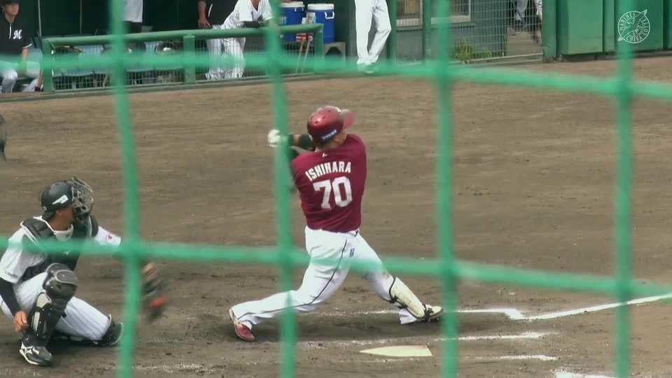 【ファーム】試合を決定づける一発!! イーグルス・石原彪 3号2ランホームランを放つ!!  2023年6月8日 千葉ロッテマリーンズ 対 東北楽天ゴールデンイーグルス