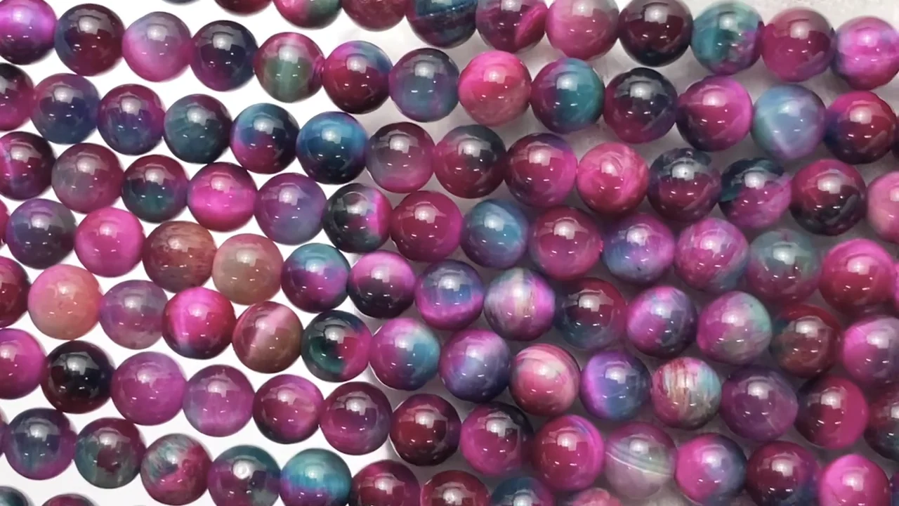 8916P 綺麗なミックスタイガーアイ！ピカピカ！ズドーンとくる！