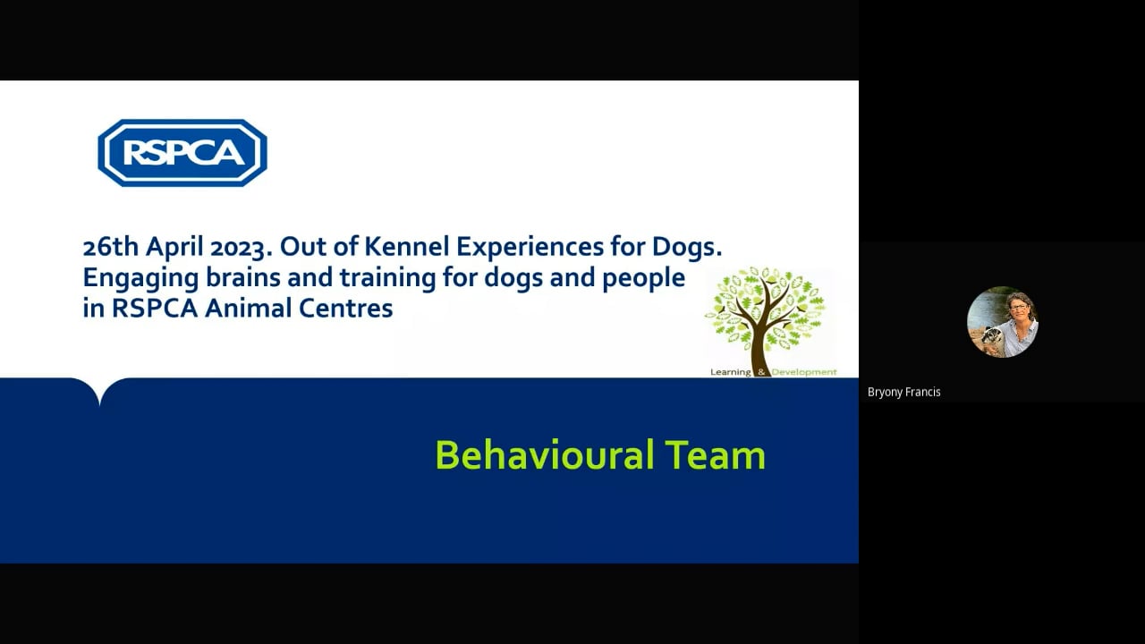 Behaviour CPD session Out of kennel activities (2023-04-26 14_33 GMT+1).mp4 - Bryony Francis