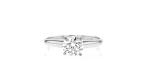1.00 Carat Lab-Grown Diamond Solitaire Ring in 14kt White Gold