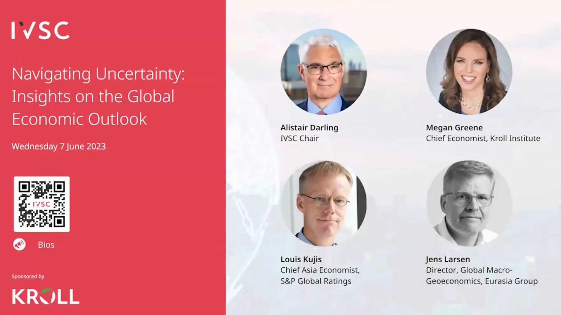 IVSC Valuation Webinar Series 2023 - Global Economic Outlook (7 June)