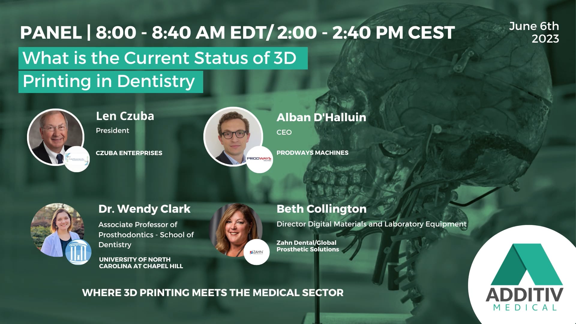 Panel 1 - What is the current status of 3D Printing in Dentistry