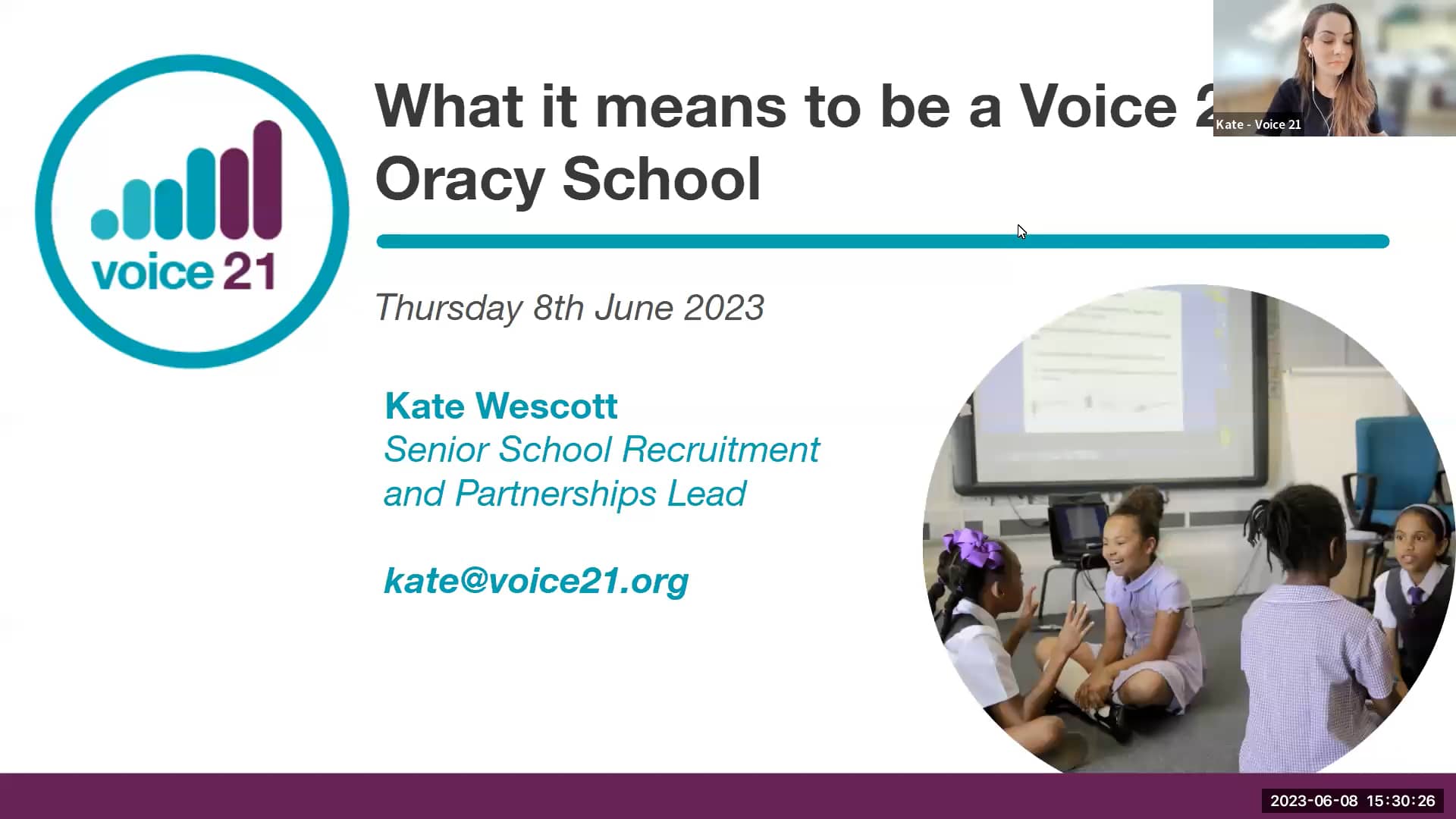 Become a Voice 21 Oracy School: Impact. Insight & Q&A with Voice 21 on ...