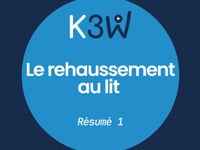 Résumé 1  Le rehaussement au lit