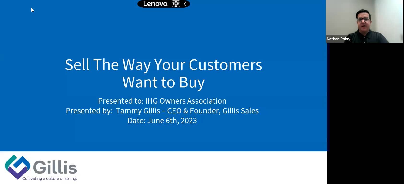 Expert Session Gillis Sales Selling the Way Your Customers Want to