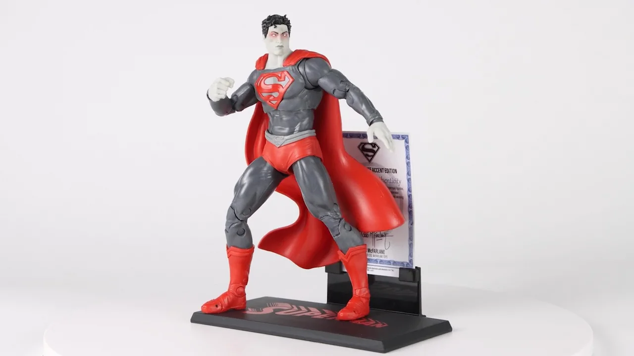 McFarlane Toys Announces 'Superman Black & White Accent